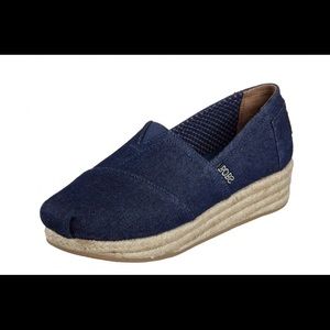 Denim Platform Bobs